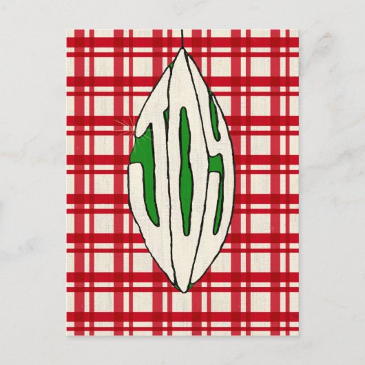 De Vreugde van het Ornament van de vakantie Feestdagenkaart (Voorkant)