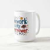 De vreugde van het studeren - no2 koffiemok (Voorkant rechts)