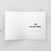 De Vreugde van Kerstmis - de Koe dankt u Feestdagen Kaart (Binnen)