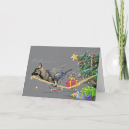 de vreugde van Kerstmis Feestdagen Kaart