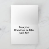 DE VREUGDE VAN KERSTMIS FEESTDAGEN KAART (Binnen)