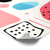 De vreugde van kleur - Abstracte kunst Poster (Hoek)