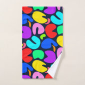 De vreugde van kleuren (donker) bad handdoek (Handdoek)