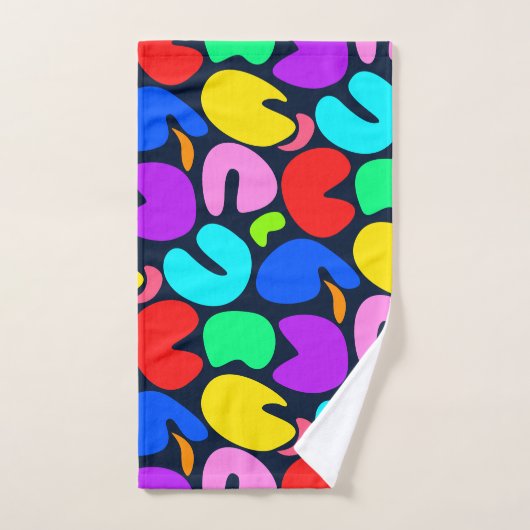 De vreugde van kleuren (donker) bad handdoek (Handdoek)