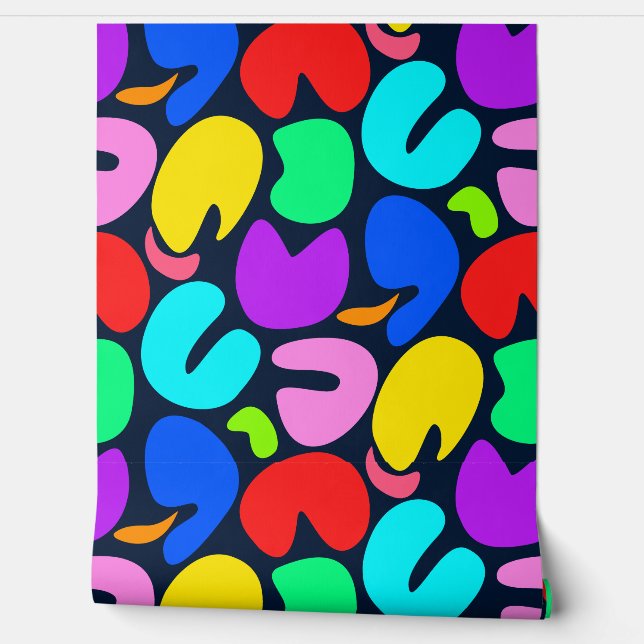 De vreugde van kleuren (donker) behang (Afrollen)