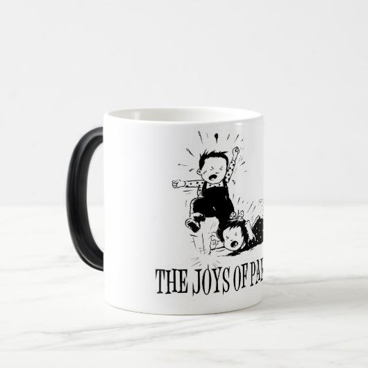 De vreugde van Ouderschap Magische Mok (Voorkant links)