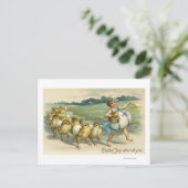 De Vreugde van Pasen woont YouChicks in een Parade Feestdagenkaart (Staand voorkant)