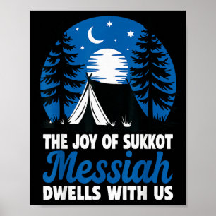 De vreugde van Sukkot Messias woont bij ons Joods Poster
