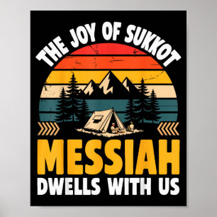 De vreugde van Sukkot Messias woont bij ons Joodse Poster