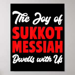 De vreugde van Sukkot Messias woont bij ons Joodse Poster