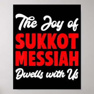 De vreugde van Sukkot Messias woont bij ons Joodse Poster