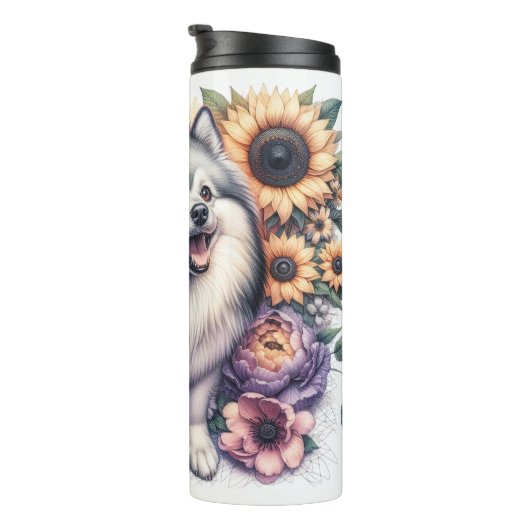 De vreugdevolle bloei van de Amerikaanse Eskimo Do Thermosbeker (Geroteerd rechts)