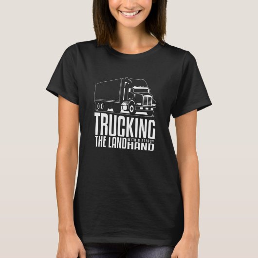 De vreugdevolle kusten van truckers t-shirt (Voorkant)