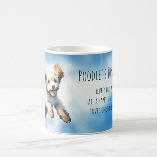 De vreugdevolle sprong van Poedel Mok (Center)