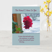 De vriend die ik in jou heb kaart (Gele Bloem)