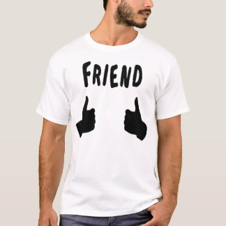 De - vriend - donkere duimen omhoog t-shirt