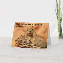 De Vriend van Squirrely Kaart