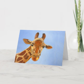 De vriendelijke Giraffe groet Kaart
