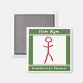 De vriendelijke vrouw magneet (Voorkant / Achterkant)