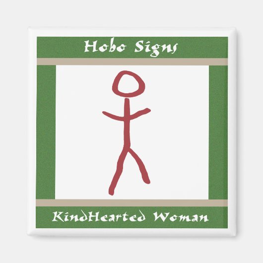 De vriendelijke vrouw magneet (Voorkant)