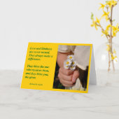 De "vriendelijkheid zegent" Wenskaarten Kaart (Gele Bloem)