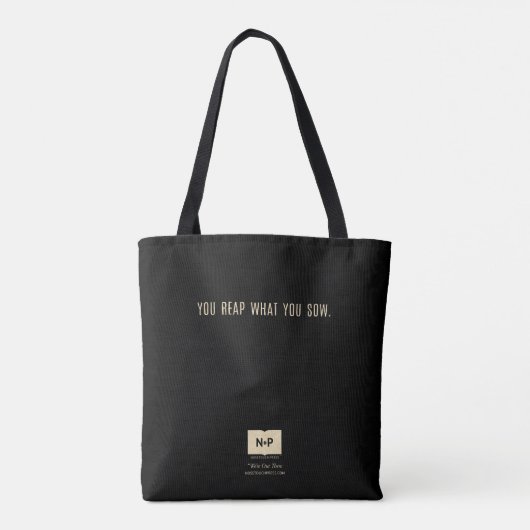 De vrienden in de groeven I Tote Bag (Achterkant)