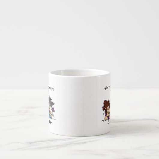 De vrienden laten alleen de geen Wijn van Vrienden Espresso Kop (Voorkant)