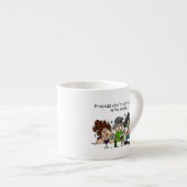 De vrienden laten alleen de geen Wijn van Vrienden Espresso Kop (Voorkant rechts)