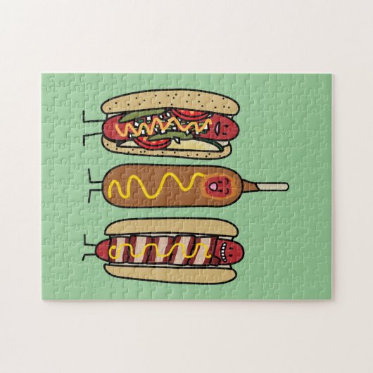 De Vrienden van de hotdog Legpuzzel (Horizontaal)