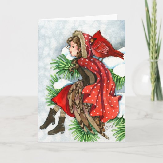 De Vrienden van de winter - het HoofdWenskaart van Feestdagen Kaart (Voorkant)