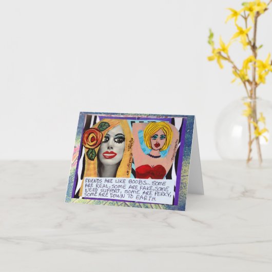 DE VRIENDEN ZIJN ALS DOMOREN… WAT ECHT ZIJN, ZIJN KAART (Gele Bloem)