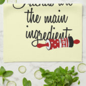 De vrienden zijn de Belangrijkste Ingrediënt Keuke Theedoek (Gevouwen)