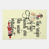 De vrienden zijn de Belangrijkste Ingrediënt Keuke Theedoek (Horizontaal)