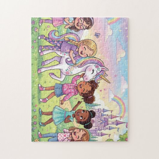 De Vriendenpuzzel van het Magische Kasteel Legpuzzel (Verticaal)