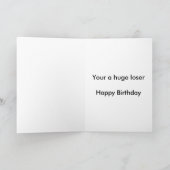 De vriendenverjaardag van de verliezer kaart (Binnen)