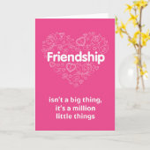 De vriendschap is miljoen kleine dingen. kaart (Gele Bloem)