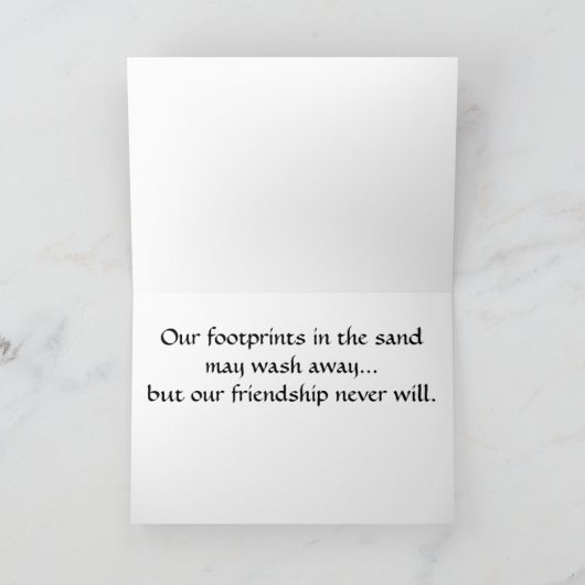De Vriendschap van het strand Kaart (Binnen)