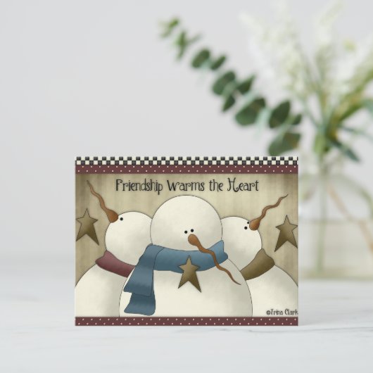 De vriendschap verwarmt de Briefkaarten van de (Staand voorkant)