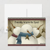 De vriendschap verwarmt de Briefkaarten van de (Voorkant / Achterkant)