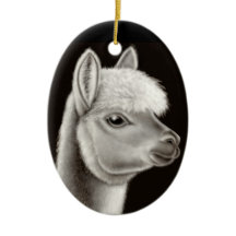 De vriendschappelijke alpaca Ornament