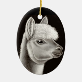 De vriendschappelijke alpaca Ornament