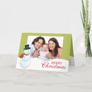 De vriendschappelijke foto van de pool groene feestdagen kaart