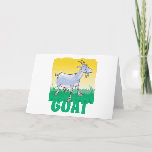 De Vriendschappelijke Geit van het kind Kaart (Voorkant)