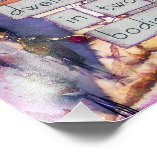 De vriendschappelijke vriendschap van het citaat v foto afdruk (Hoek)