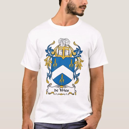 de Vries Family Crest T-shirt (Voorkant)