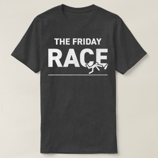 De vrijdagrantsoen voor drinkers Vrouwen en Mannen T-shirt (Design voorkant)