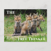 De vrije denker Fox Briefkaart (Voorkant)