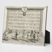 De vrije Masons, met borden voor de verschillende  Fotoplaat (Zijkant)