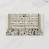 De vrije Masons, met borden voor de verschillende  Visitekaartje (Achterkant)