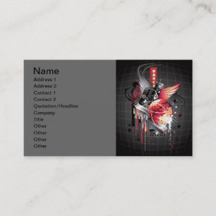 De vrije Vector Muzikale Tendens van het Thema Visitekaartje